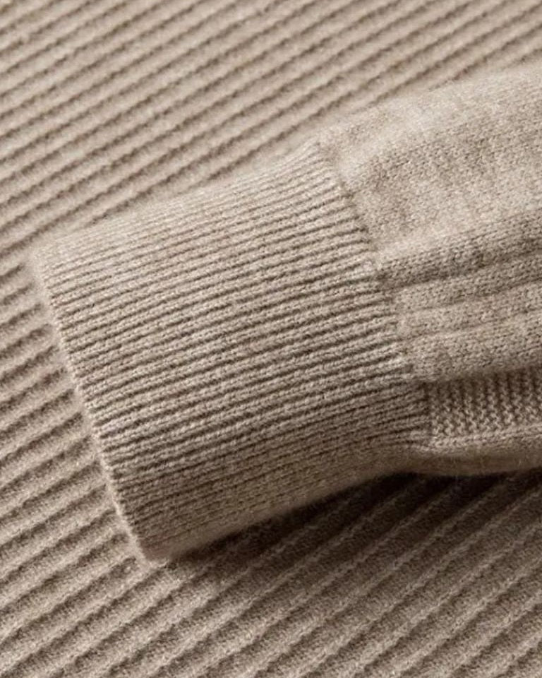 Wilfred | Taupe Half-Zip Jumper
