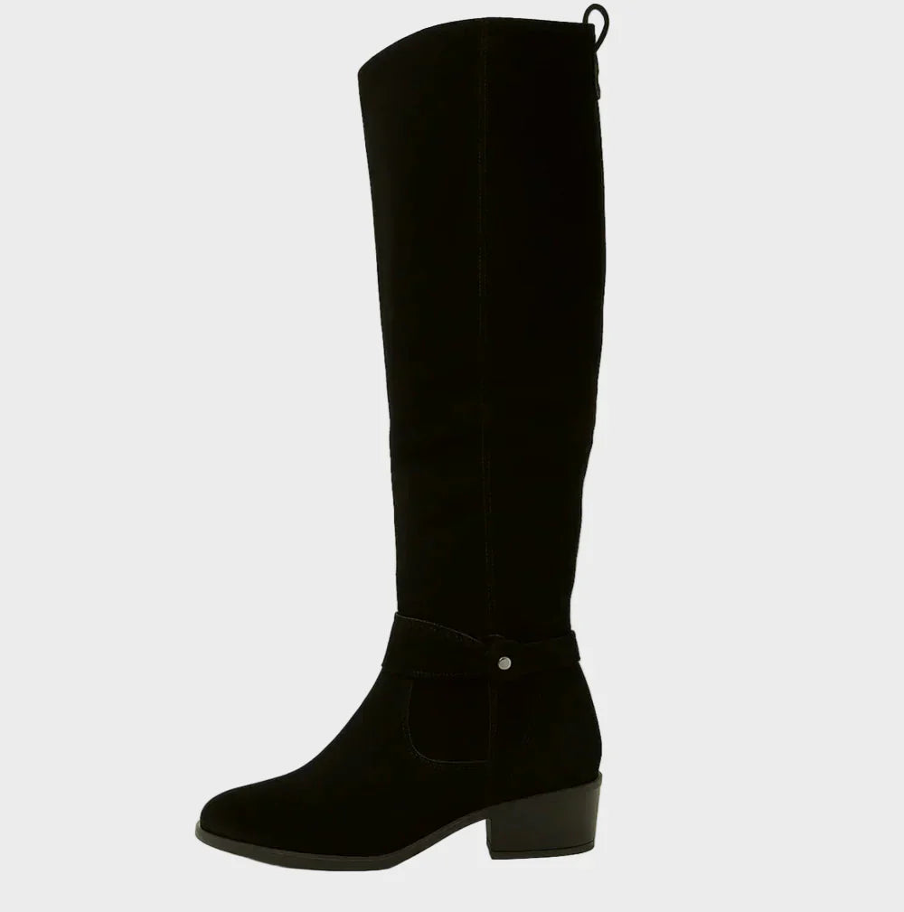 Minnie | Beige Knee-High Boots