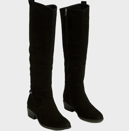 Minnie | Beige Knee-High Boots