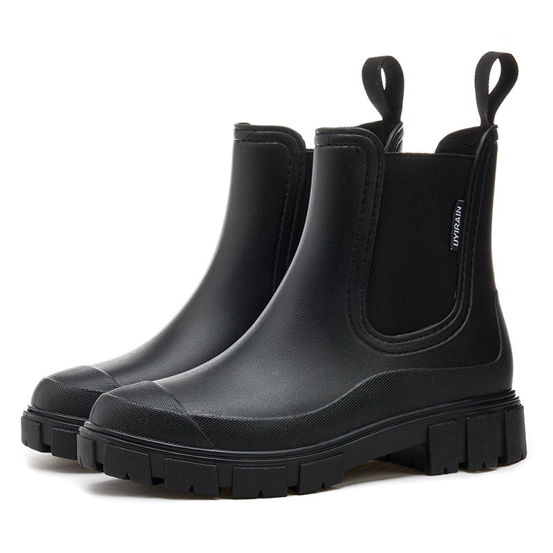 Velma | Taupe Chunky Chelsea Boots