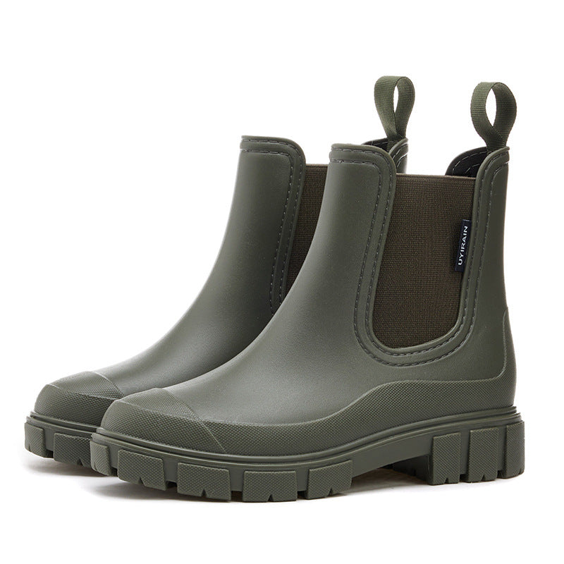 Velma | Taupe Chunky Chelsea Boots