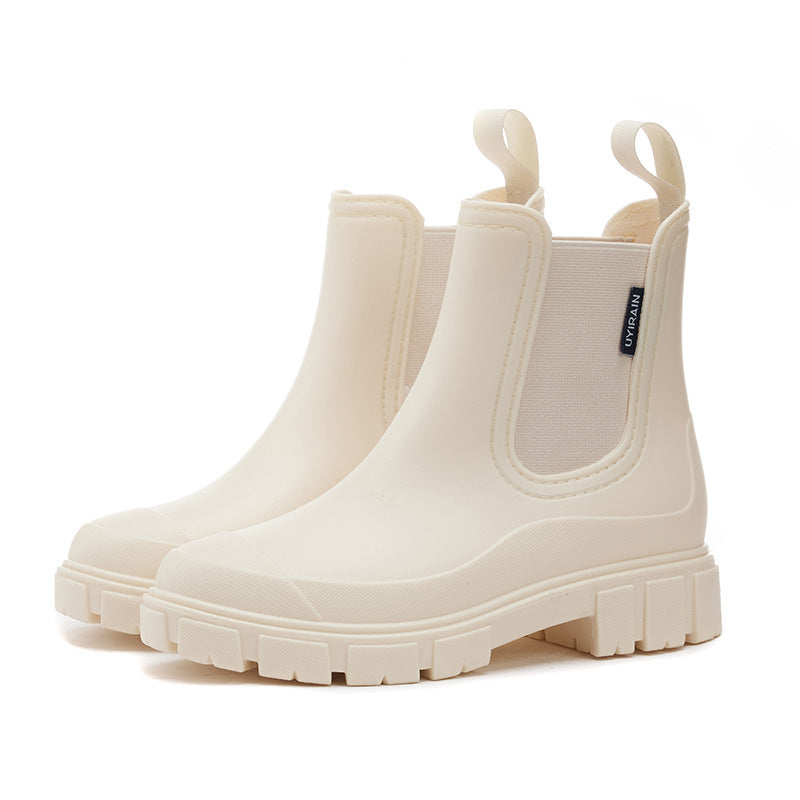 Velma | Taupe Chunky Chelsea Boots