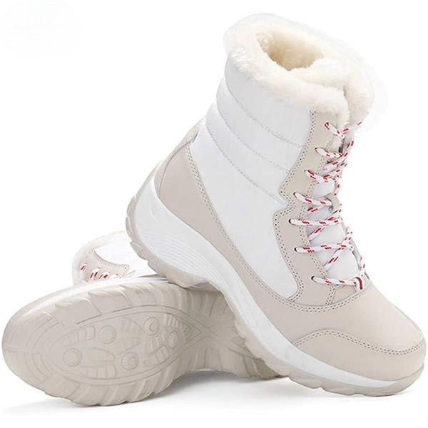 Vicky | Navy Lace-Up Winter Boots