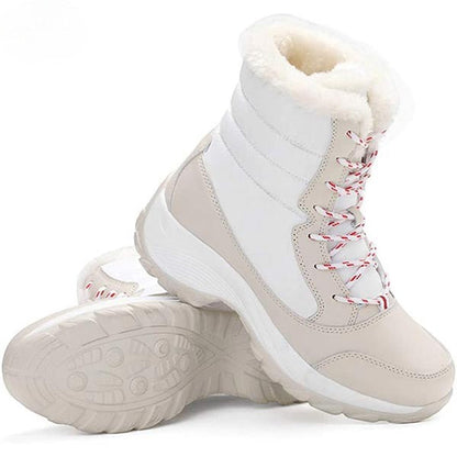 Vicky | Navy Lace-Up Winter Boots