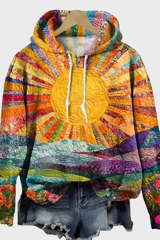 Viola | Colourful Sun Print Jumper