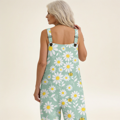 Leonie | Mint Daisy Dungarees