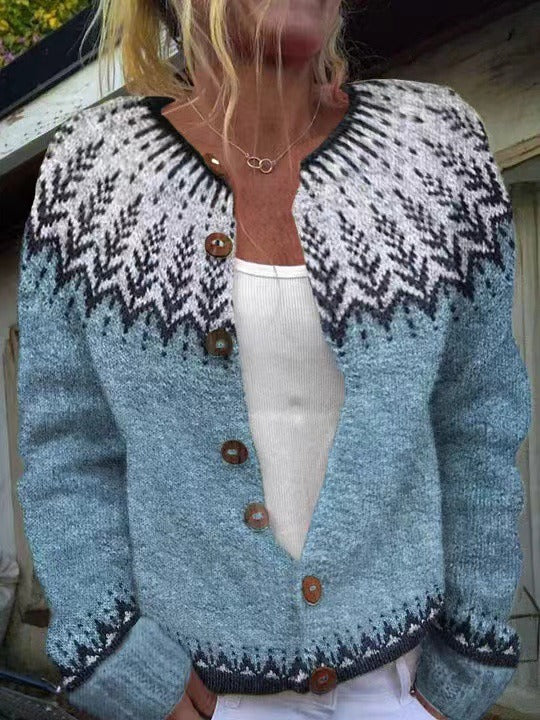 Marilyn | Light Blue Nordic-Inspired Cardigan
