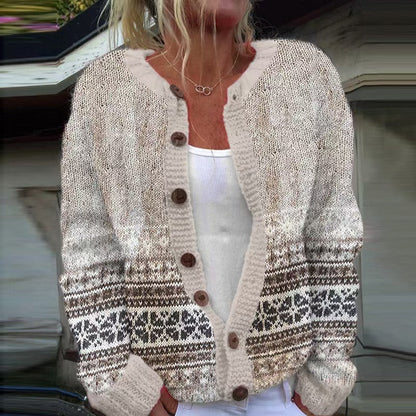 Patricia | Cream Heritage-Inspired Cardigan