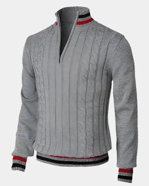 William | Half-Zip Funnel-Neck Jumper