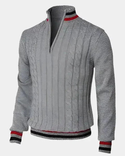 William | Half-Zip Funnel-Neck Jumper