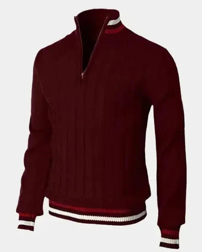 William | Half-Zip Funnel-Neck Jumper