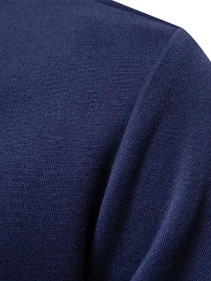 William | Navy Long-Sleeve Polo