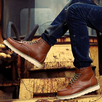 William | Burgundy Heritage Lace-Up Boots