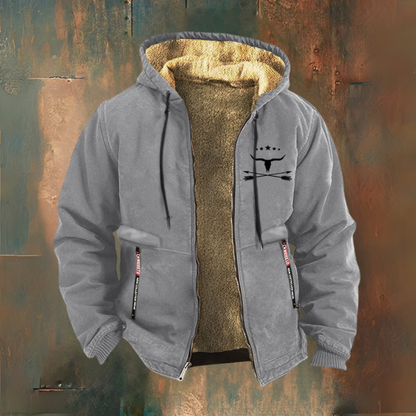 Henry | Black Sherpa-Lined Hooded Jacket