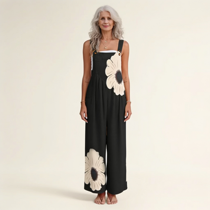 Amelia | Oversized Daisy Dungarees