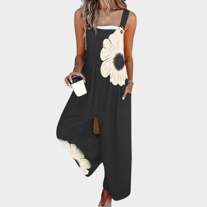 Amelia | Oversized Daisy Dungarees
