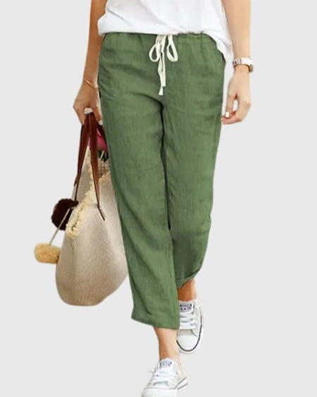Zelda | Natural Relaxed Trousers