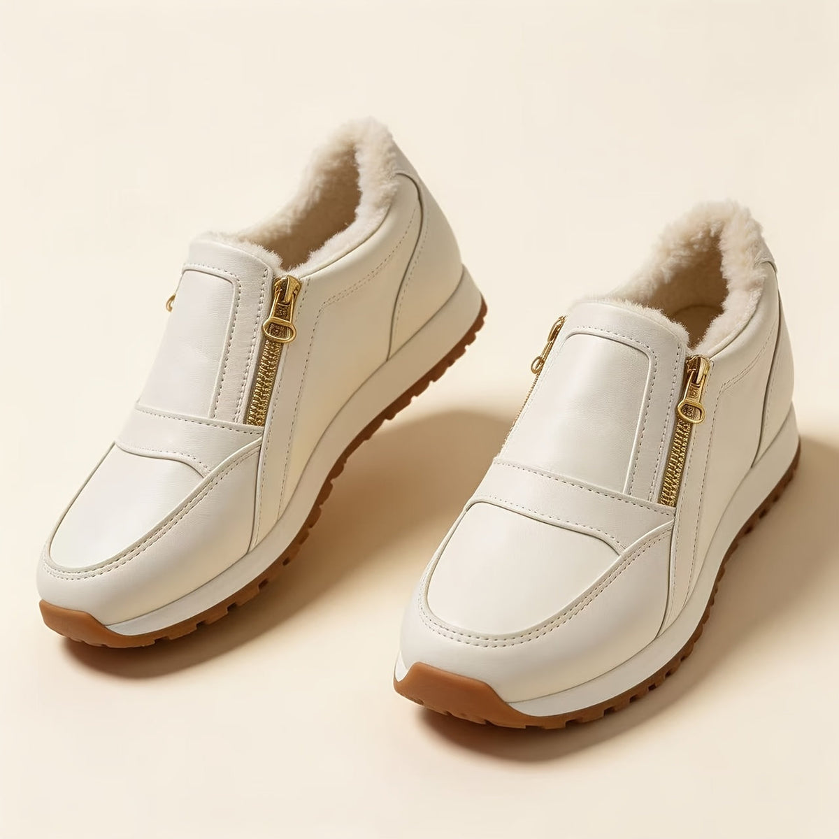 Jennifer | Double-Zip Fleece-Lined Trainers