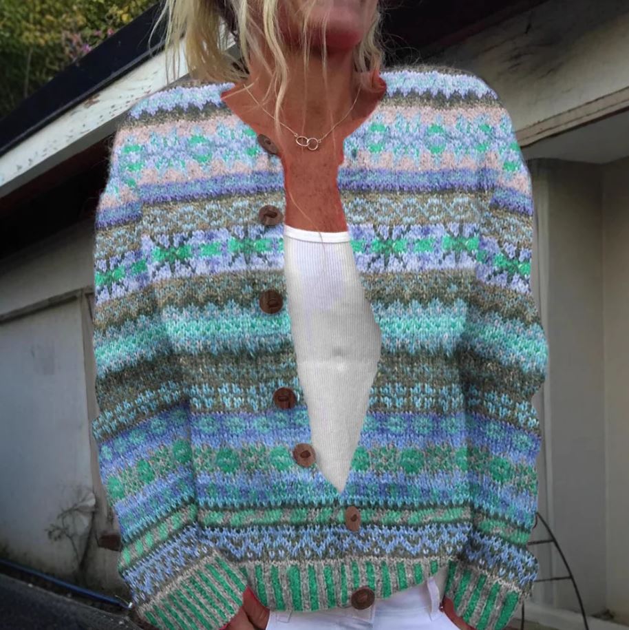 Valerie | Light Blue Tulip Cardigan