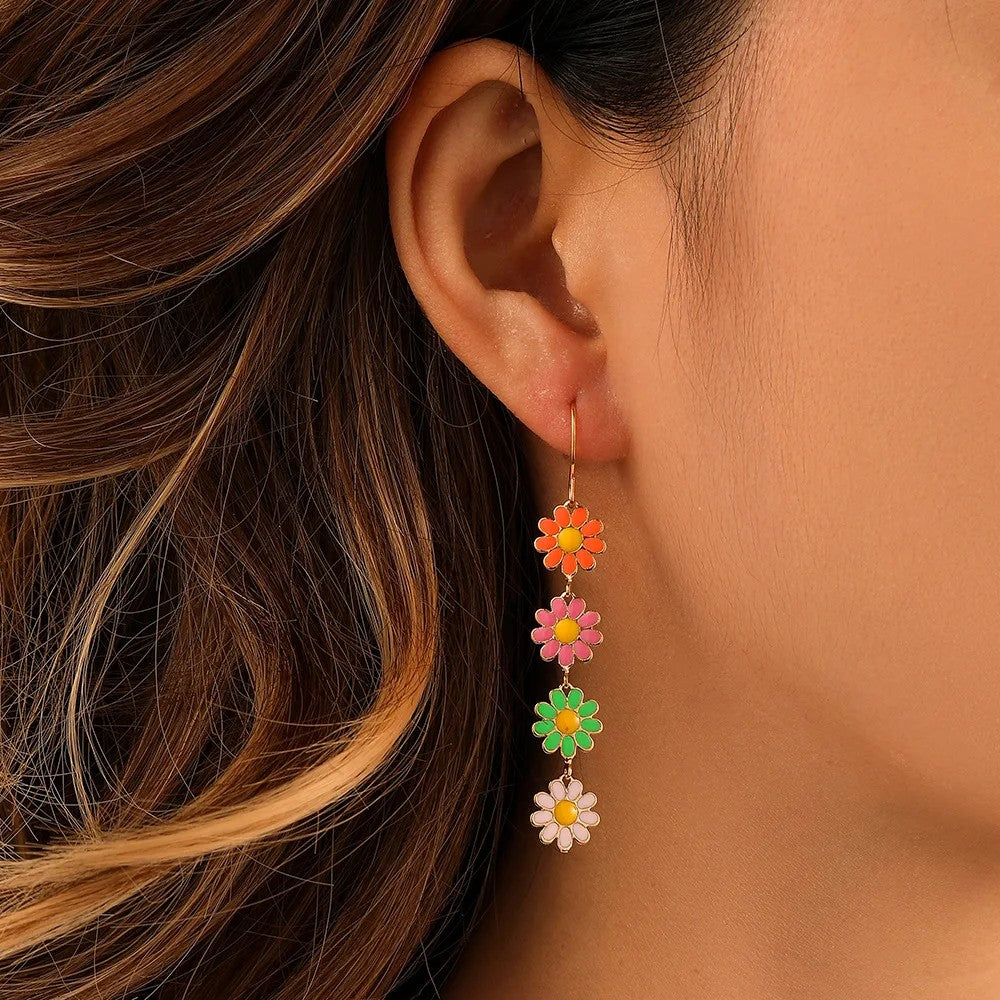 Marguerite | Floral Drop Earrings