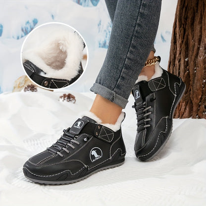 Heather | Fleece-Lined Slip-On Ankle Boots