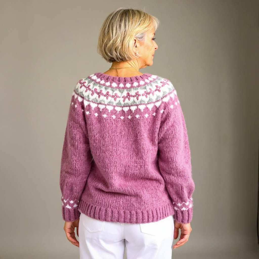 Susan | Dusty Pink Nordic-Inspired Cardigan