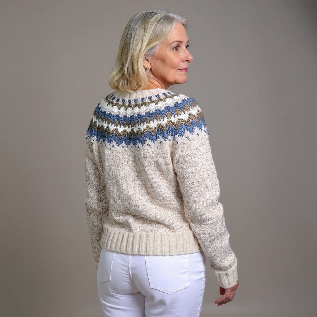 Margaret | Cream Floral Yoke Cardigan