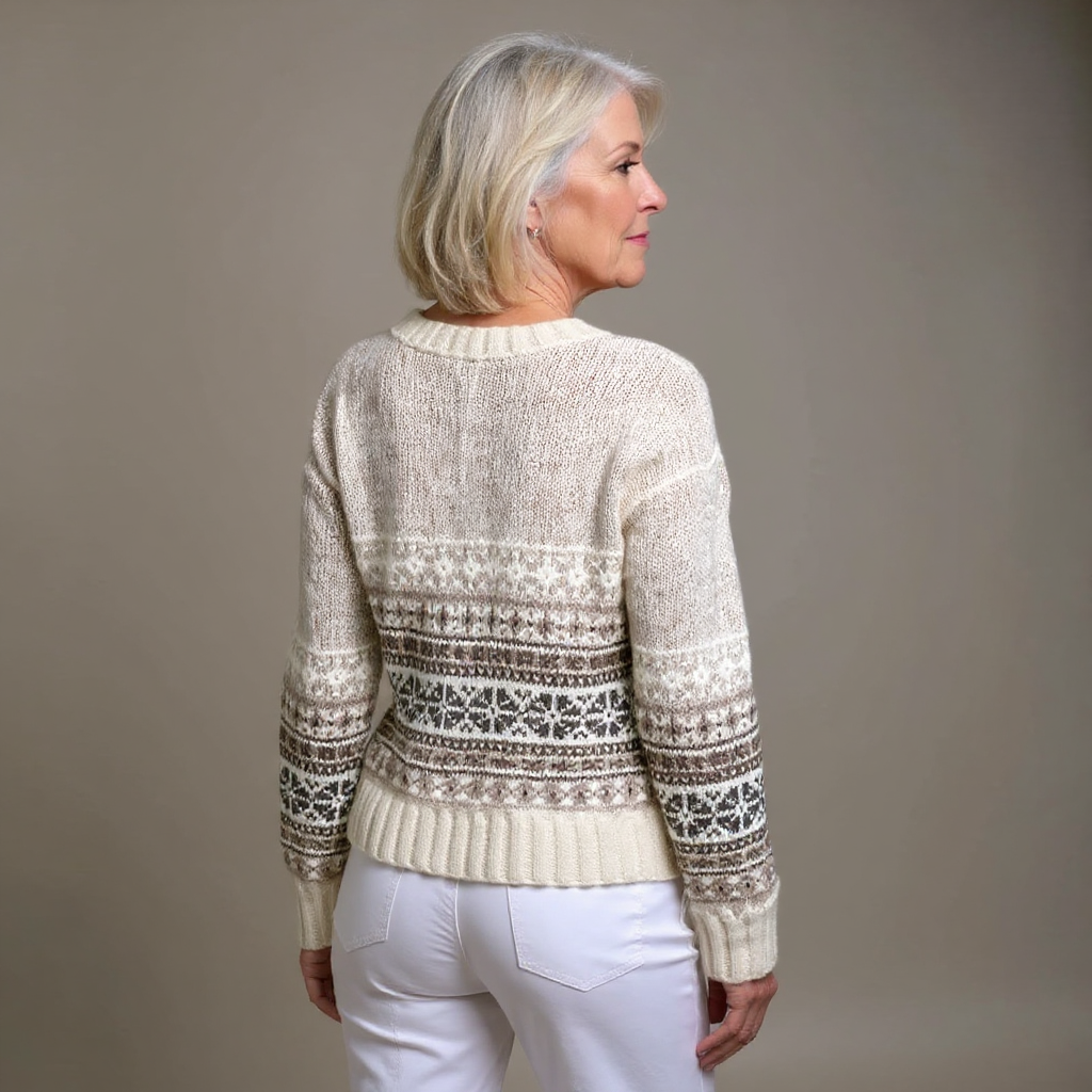 Patricia | Cream Heritage-Inspired Cardigan