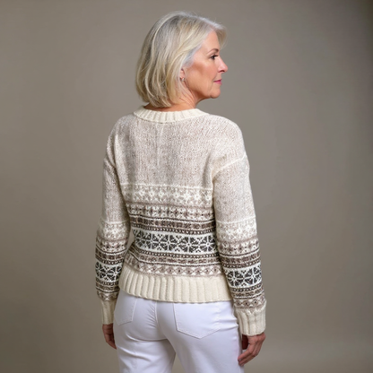 Patricia | Cream Heritage-Inspired Cardigan