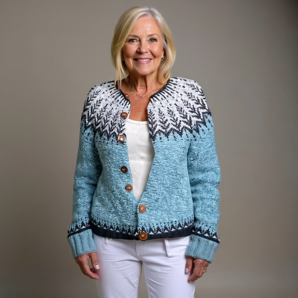 Marilyn | Light Blue Nordic-Inspired Cardigan