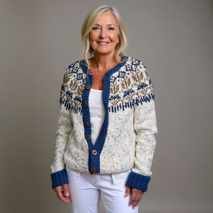 Judith | Cream Heritage Yoke Cardigan