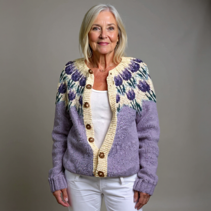 Helen | Lilac Tulip Cardigan