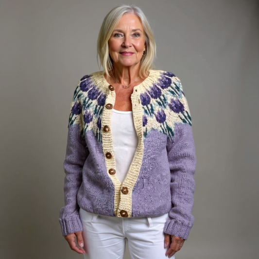 Helen | Lilac Tulip Cardigan