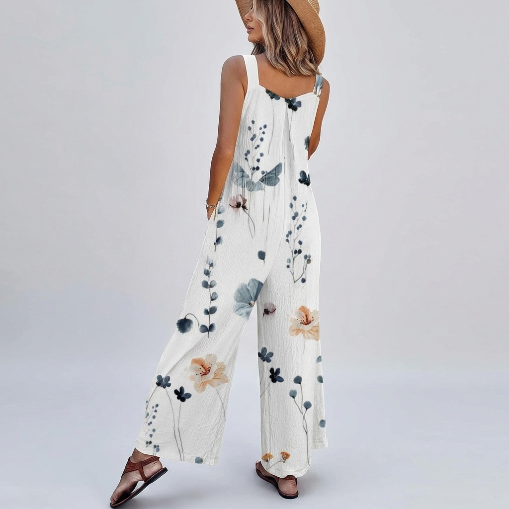 Amelia | Oversized Daisy Dungarees