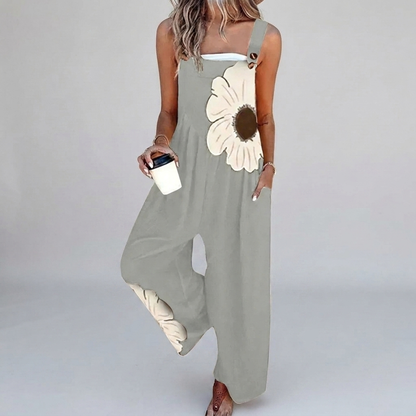 Amelia | Oversized Daisy Dungarees