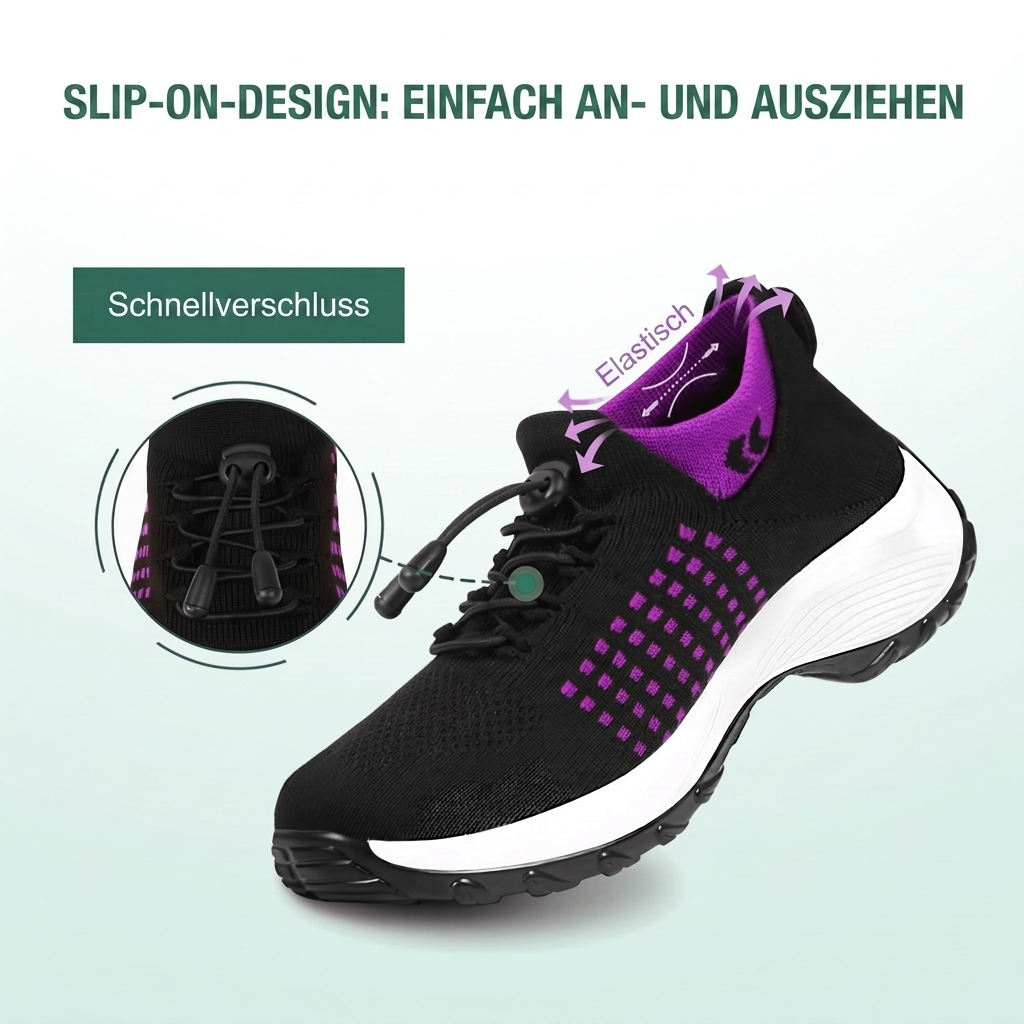 Bryony | Elastic Lace Comfort Trainers