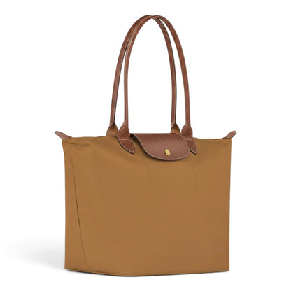 Gail | Large Cognac Brown Foldable Tote Bag