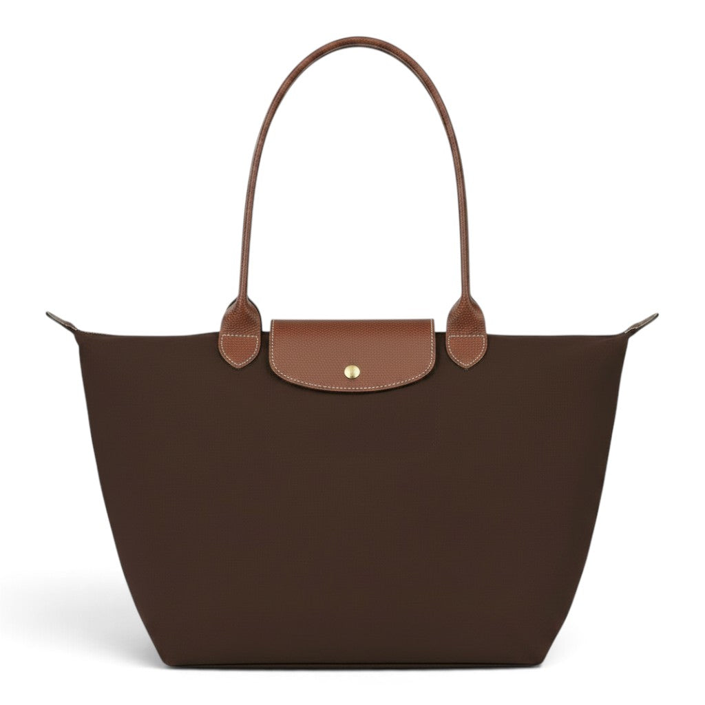 Bridget | Large Dark Brown Foldable Tote Bag