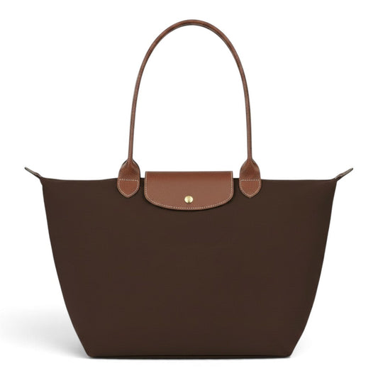 Bridget | Large Dark Brown Foldable Tote Bag