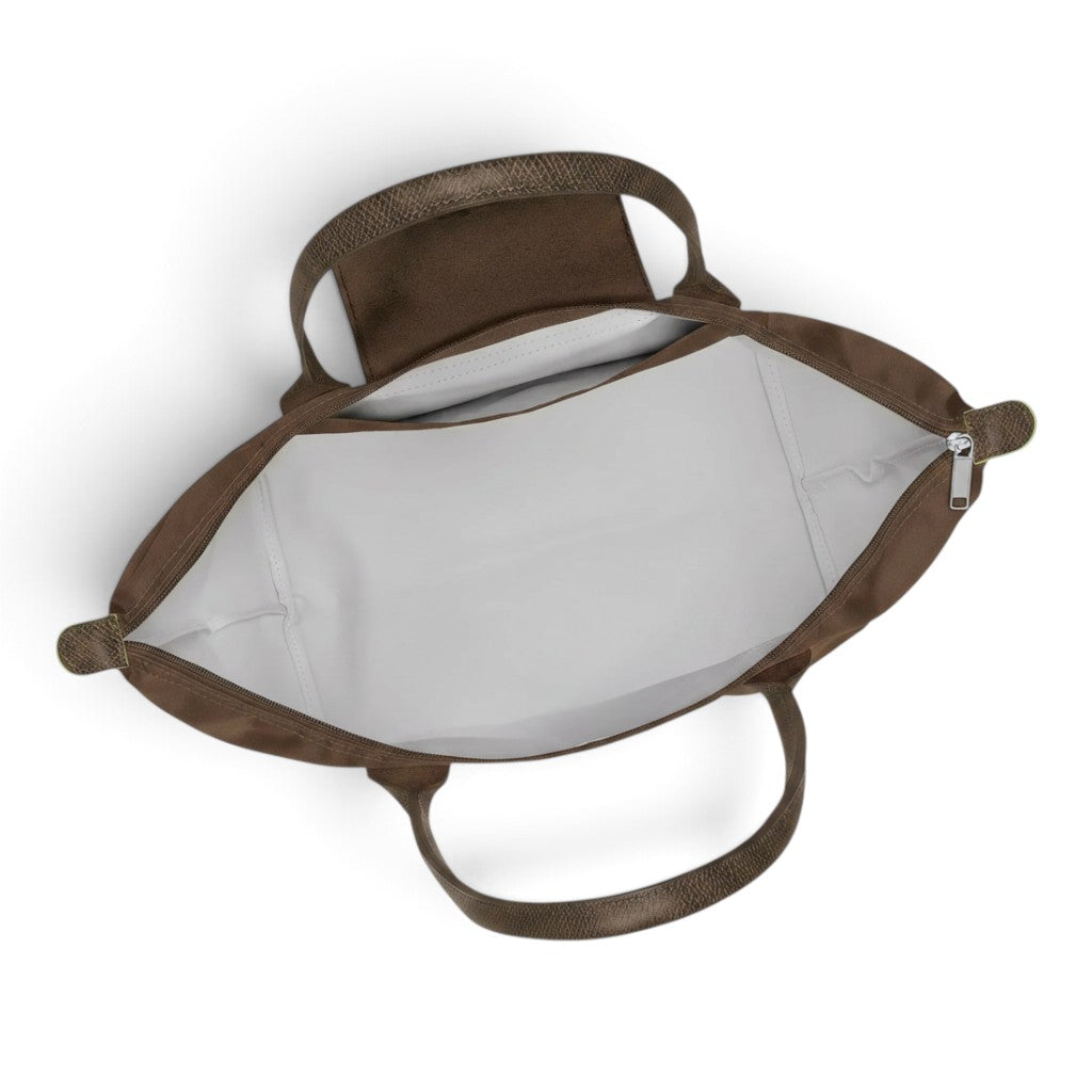 Monica | Large Taupe Foldable Tote Bag
