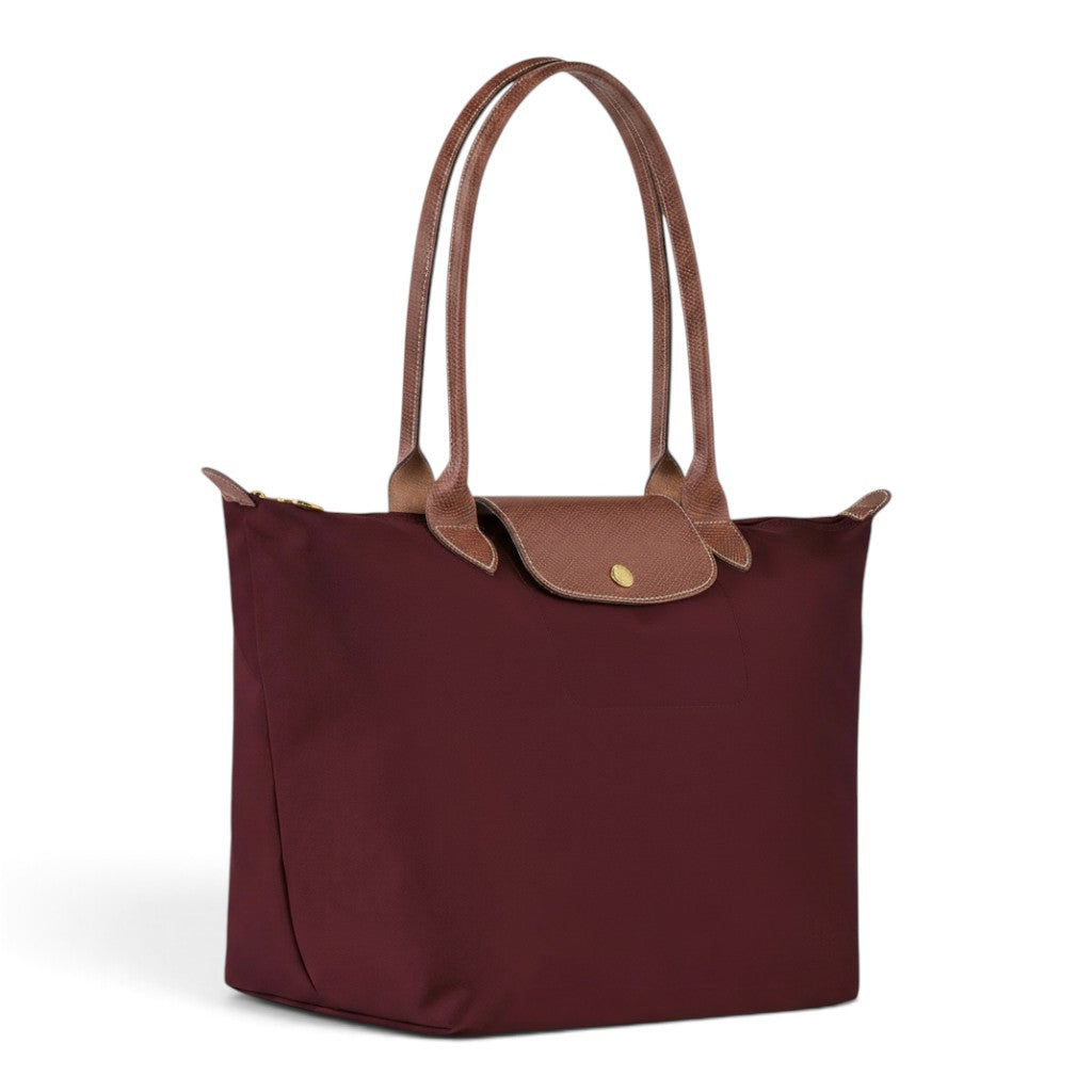Kathryn | Large Burgundy Foldable Tote Bag