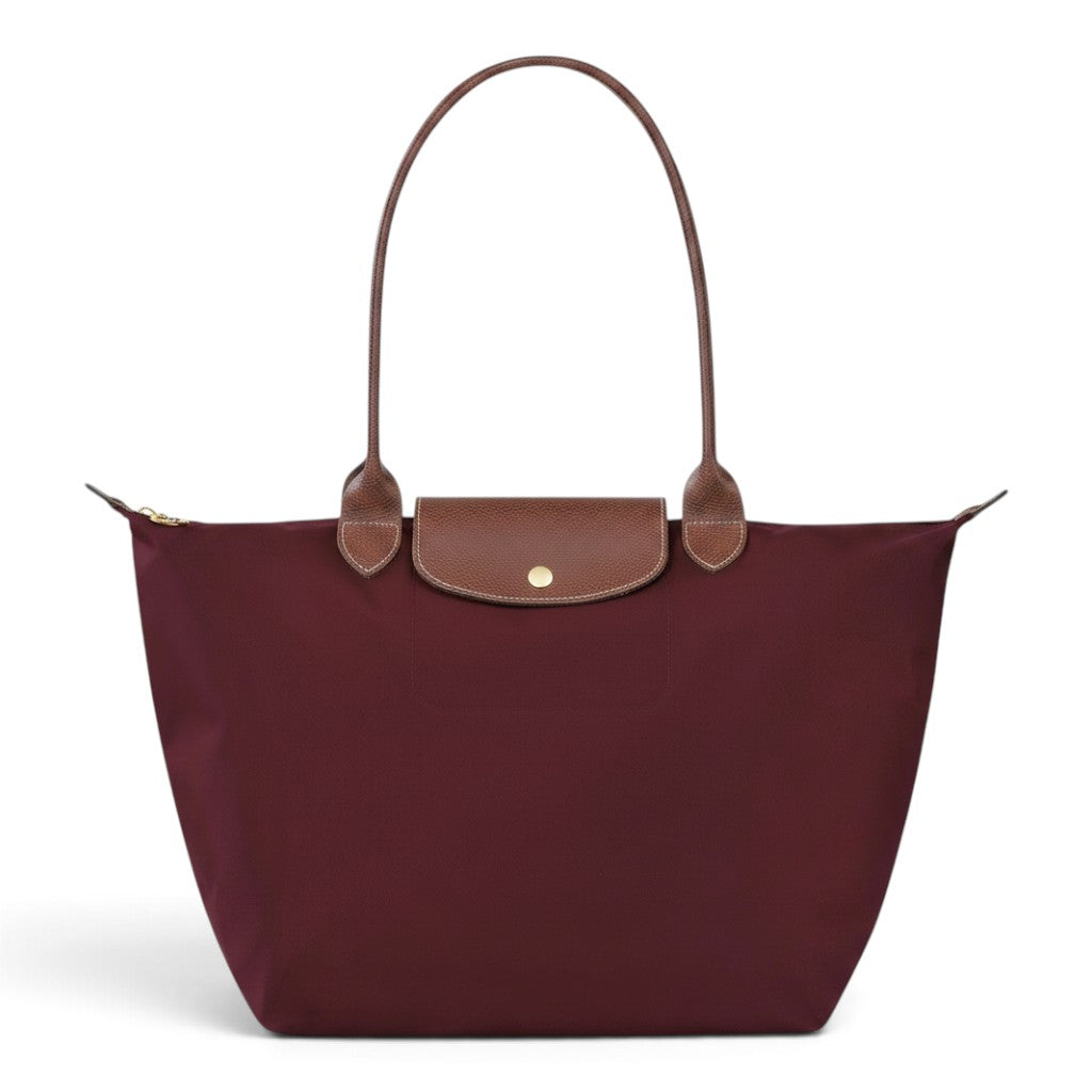 Kathryn | Large Burgundy Foldable Tote Bag