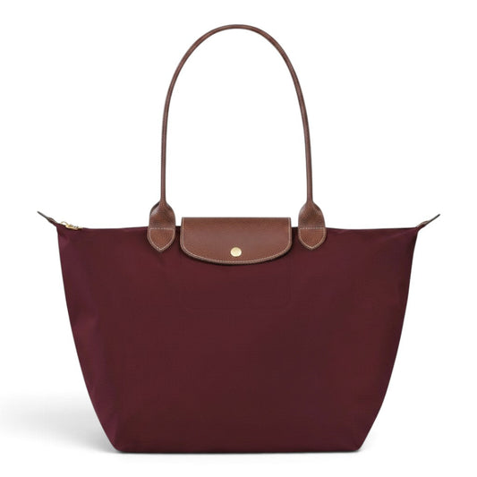 Kathryn | Large Burgundy Foldable Tote Bag