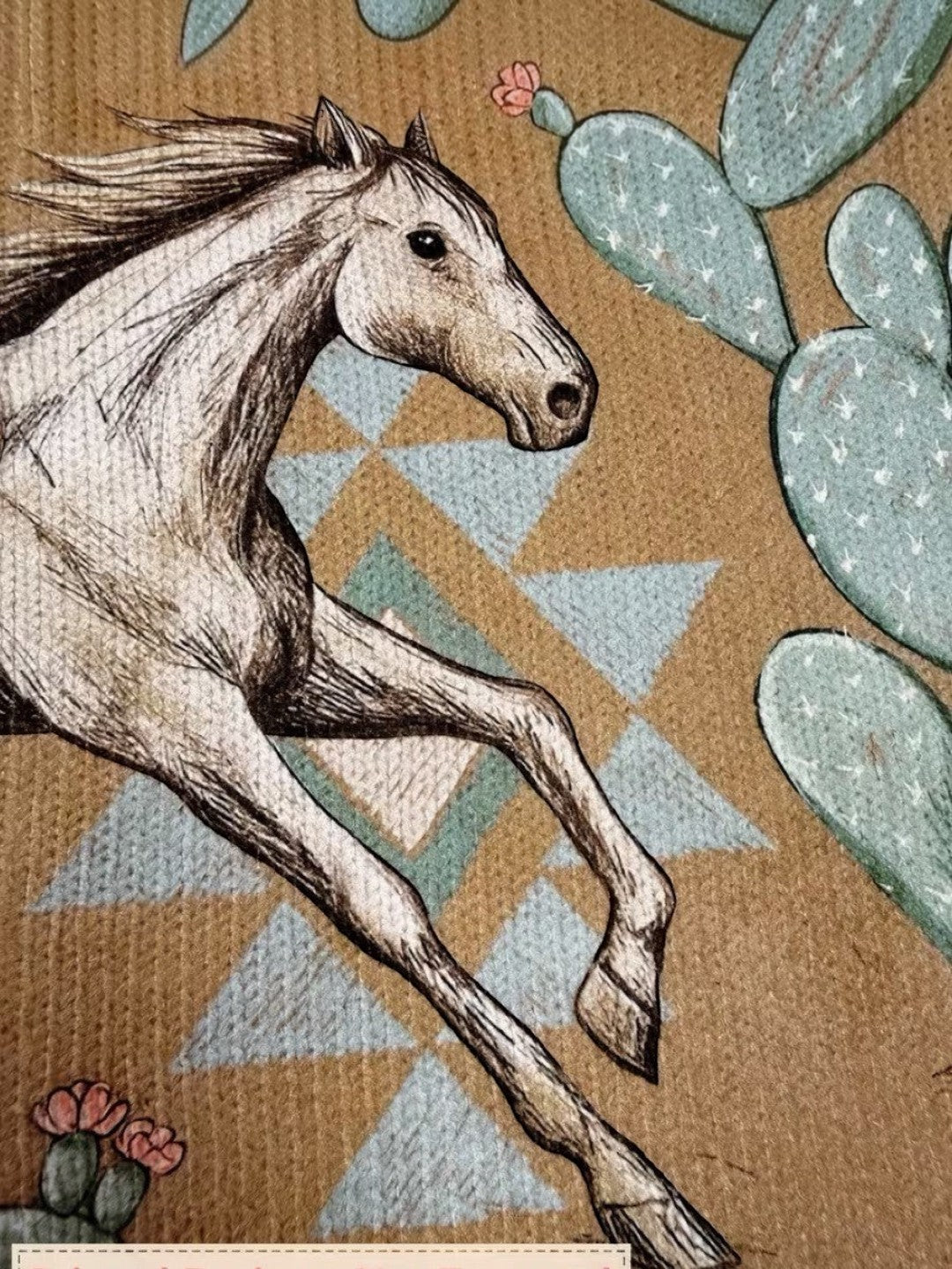 Bridget | Horse & Cactus Knitted Zip Cardigan