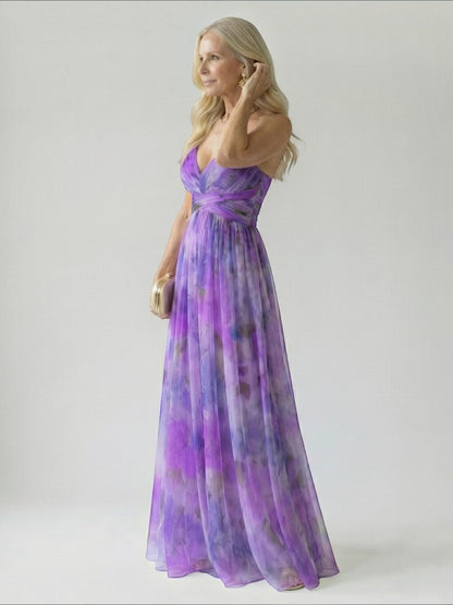 Anna | Rose Ombre Print Maxi Dress