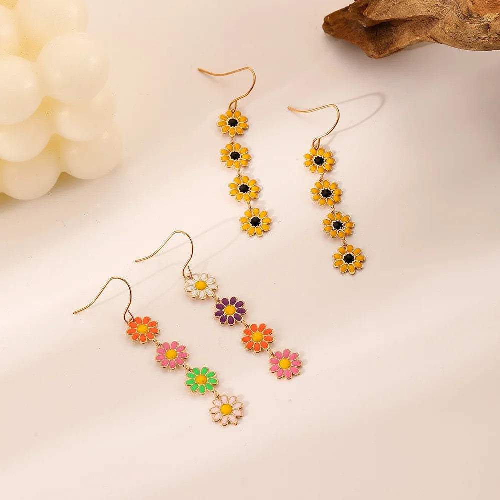 Marguerite | Floral Drop Earrings