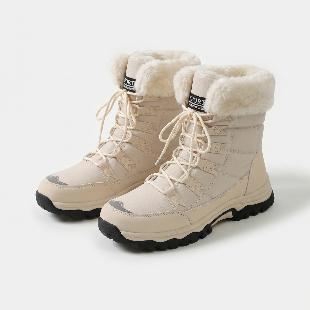 Nicola | Faux-Fur Lined Buckle Winter Boots
